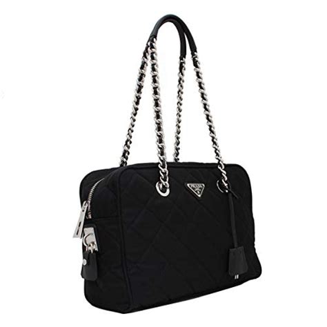 prada bauletto tessuto price|black shoulder bag prada.